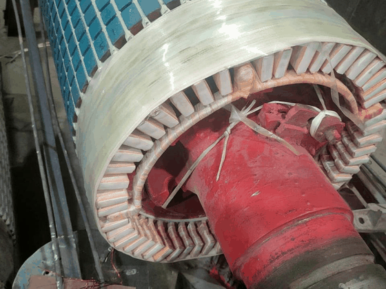 High-Capacity DC Motor Armature Winding & Thermal Banding