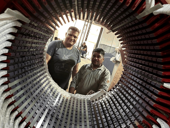 Team Spirit & 34+ Years of Expertise in Giant Motor Rewinding